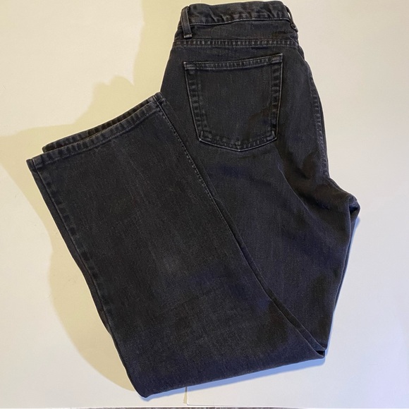 Gap vintage black Boot Cut jeans SZ 14 Ankle slightly distressed 100% cotton GUC - Picture 3 of 11